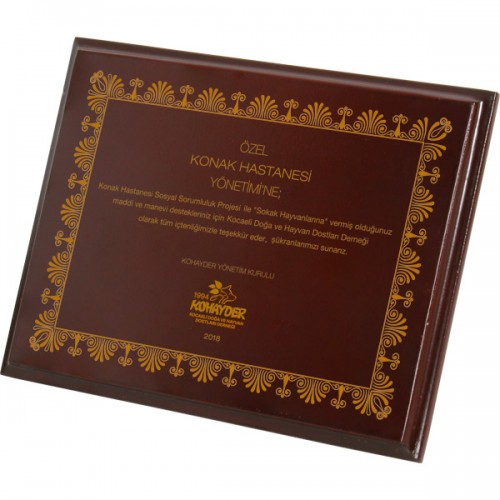 MDF-01 Ahşap Plaket